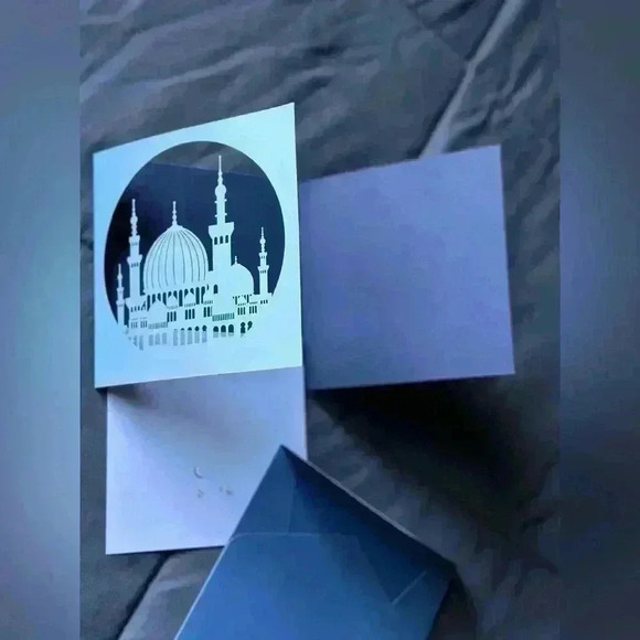 10xExquisite Lacer Cut Gold Foil Greeting Card - Picture 4 of 13